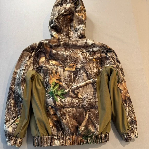 Habit Youth Medium Real Tree Camo Bomber Jacket - Insulated & Waterproof - Picture 10 of 11